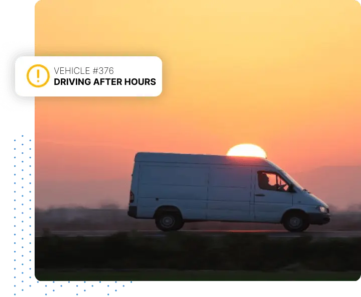 After Hours Driving Alert Example