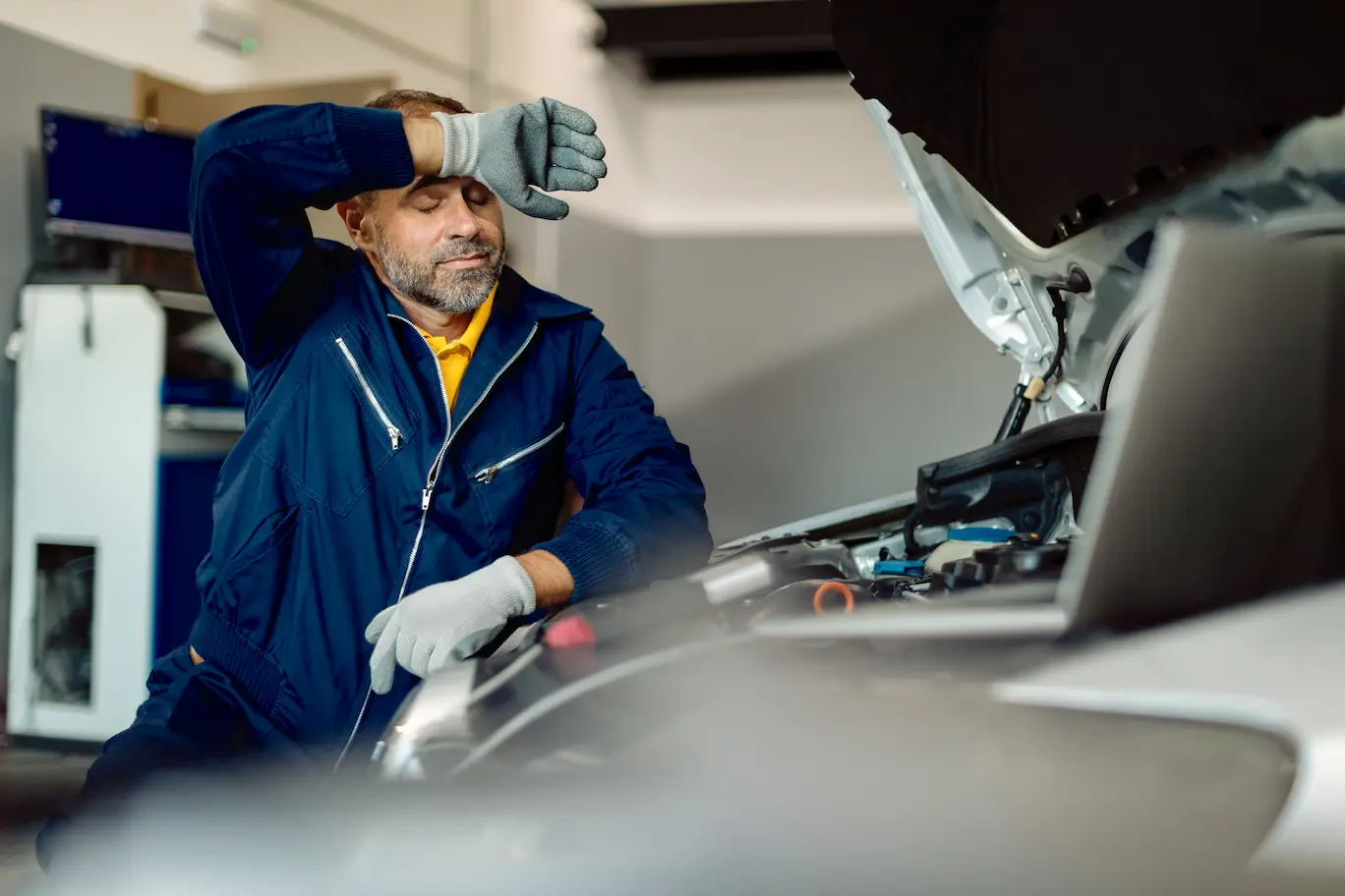 Frustrated mechanic