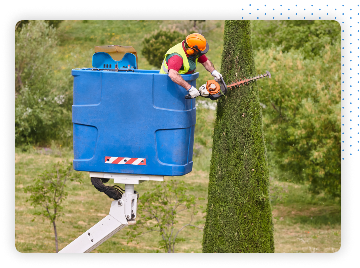 Landscaping worker
