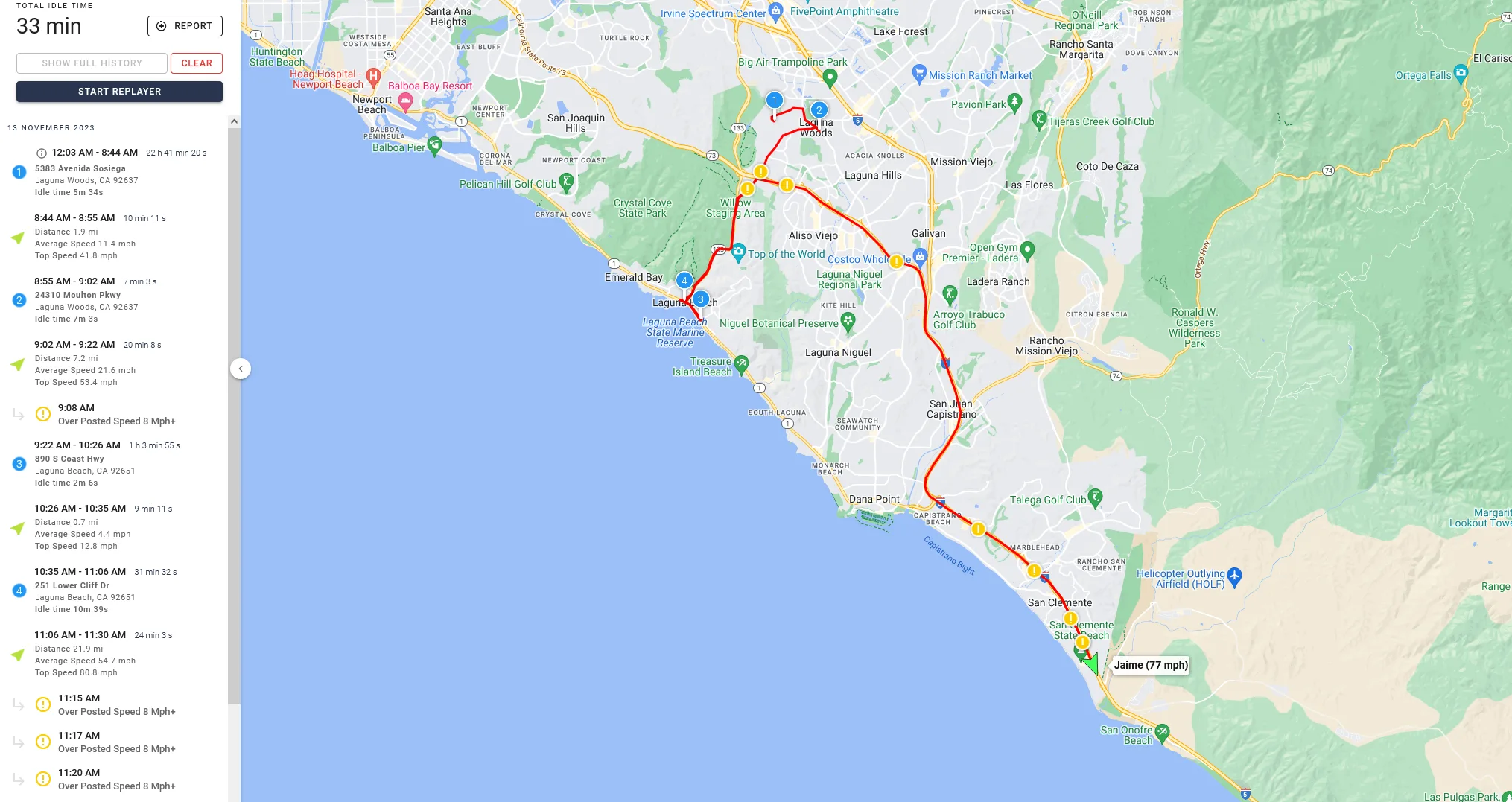 One Step GPS Map UI
