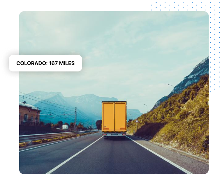 Truck Driving Away